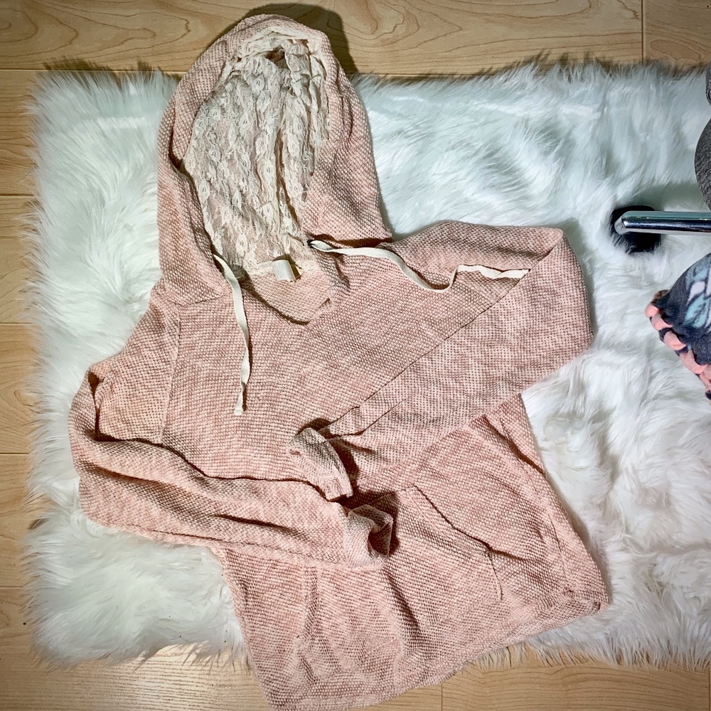 Pink Pullover Sweatshirt
